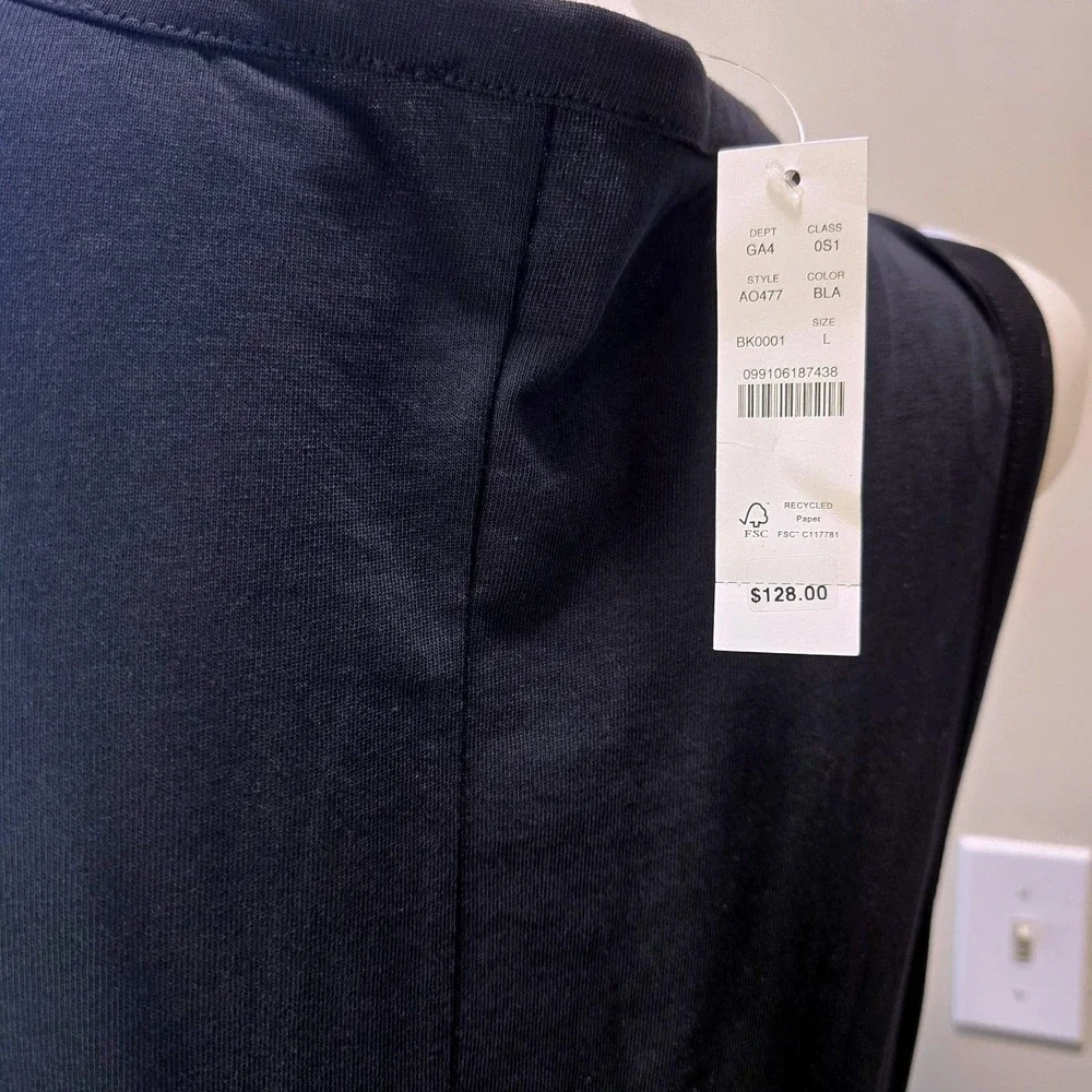 NWT J.Crew Boatneck Maxi Dress‎ Black Size Large 12-14 | Vintage Cotton $128